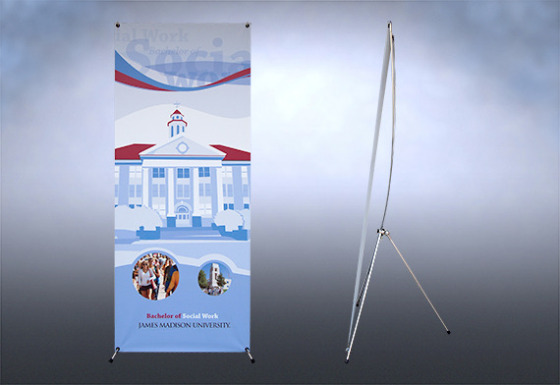 X-Stand Banner Stand for JMU