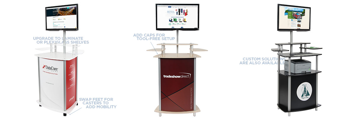 MultiMedia Adaptable Trade Show Kiosk Example - Banner Image