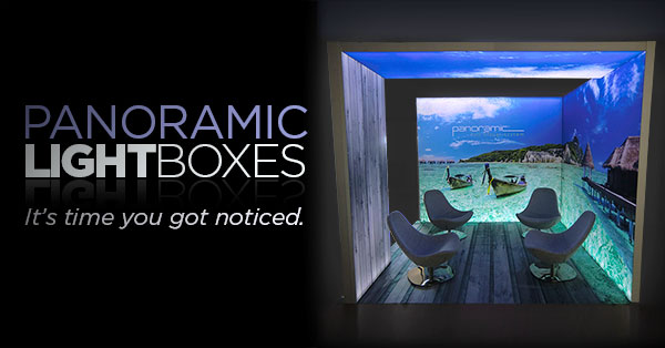 Backlit Panoramic Light Box Corner Booth Kit