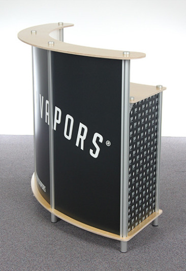 Portable Reception Desk 30-23 made from European Birch and Aluminum